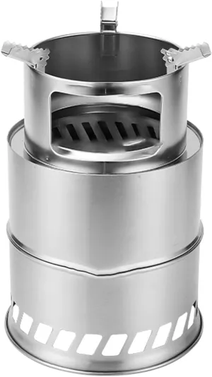Portable Wood Stove,Camp Stove Wood,Foldable Camping Stainless Steel Stove, for Backyard Barbecue Outdoor Camping/M