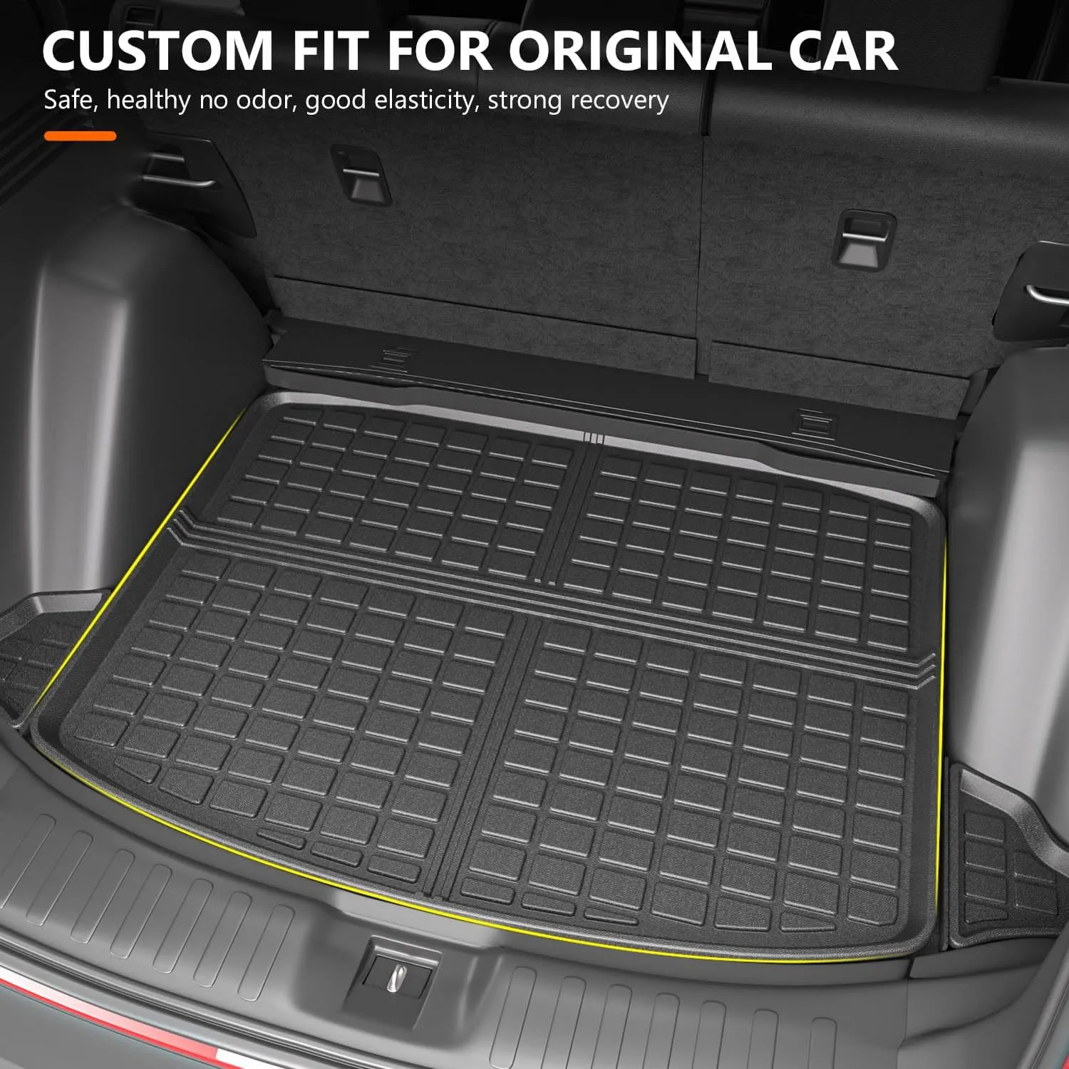 powoq Fuel Trunk Mat Compatible with 2017-2022 Honda CRV Cargo Mat All Weather Cargo Liner Replacement for 2017-2019 2020 2021 2022 Honda CRV Accessories (Fit 17-22 Fuel Model, Trunk Mat)