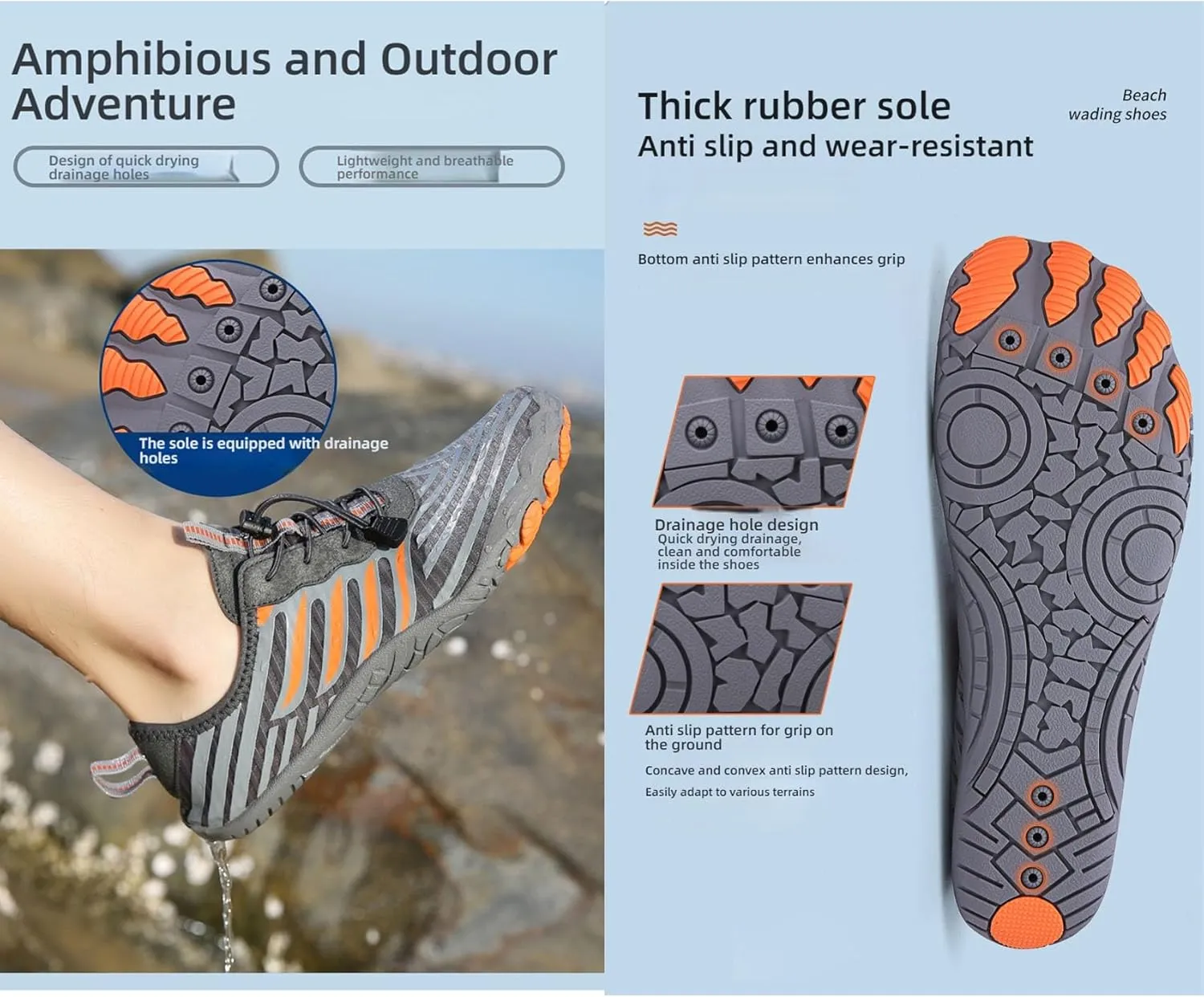 Pro Barefoot Hiking Shoes for Women & Men - Minimalist, Breathable, Quick-Dry, Zero Drop, Non-Slip Trail Running Footwear with Wide Toe Box