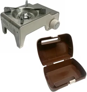 Prolinemax Mini 9'' x 5-1/2'' Portable Burner Butane Stove 6,350 BTU Compact Camp Stove