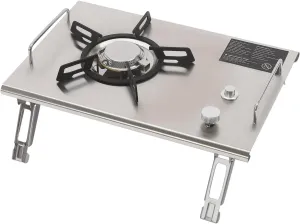 Propane Stove Single Burner Camping Stove 13648 BTU Portable Propane Stove Camp Stove Propane with Carry Case, Auto Ignition Gas Stove Butane Stove for RV Camping Picnics Outdoor Cooking