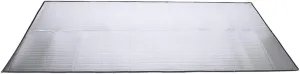 Qiilu Insulated Camping Mat Camping Reflective Mat Silver Aluminum Foil Eva Outdoor Foldable Camping Sleeping Mat Moistureproof Aluminum Foil Eva Pad (1.5 X 2M)