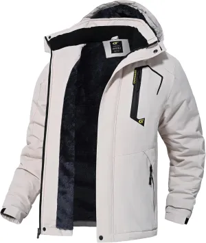 QPNGRP Mens Waterproof Ski Snowboard Jacket Winter Windproof Snow Coat