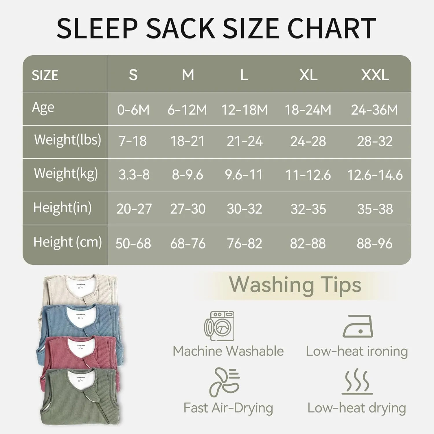 Rayon Made from Bamboo Sleep Sack 2t-3t Supersoft Toddler Sleeping Sack 24-36 Months 0.5 Tog Baby Wearable Blanket with 2-Way Zipper Breathable Lightweight Unisex Sleeping Bag for Babies