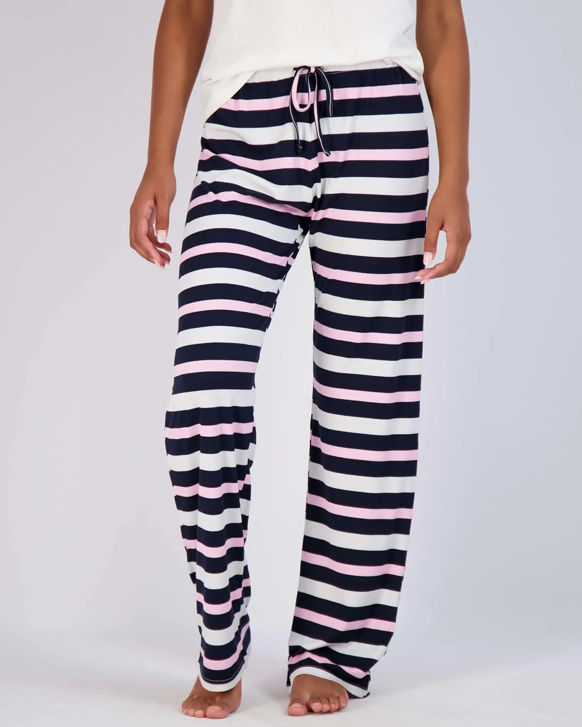 Real Essentials 3 Pack: Women’s Ultra-Soft Comfy Pajama Lounge Pants Sleepwear (Available in Plus Size)