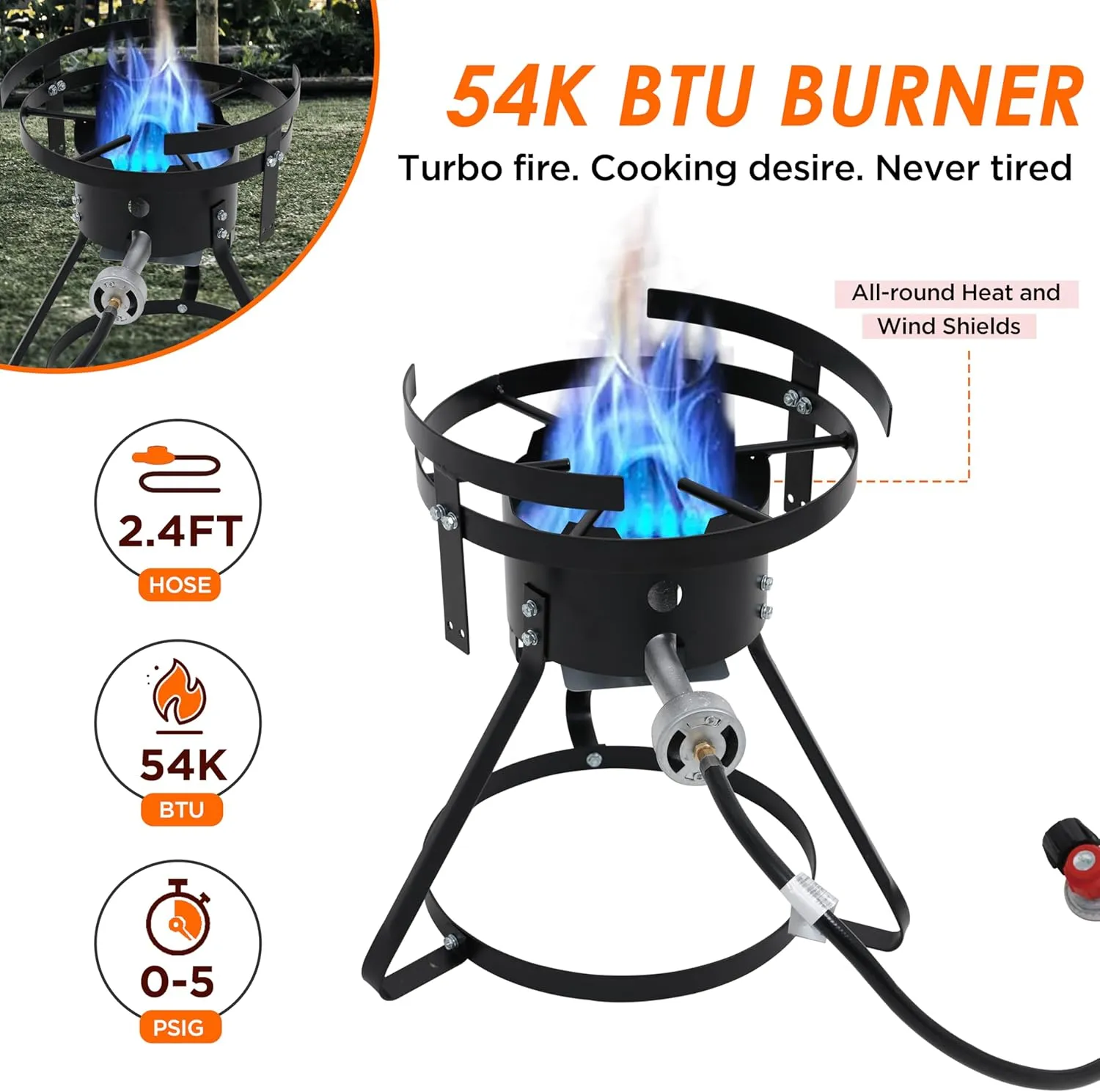 Red Mountain Valley Propane Gas Single Burner, Outdoor Camp Stove with 30Qt Pot and Timer, Seafood Boil, Outdoor Propane Stove for Home Brewing, Turkey Fry, Camping