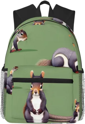Red Squirrel Lightweight and Comfortable Casual Backpack MultiPurpose Day Bag, Travel Laptop Backpack