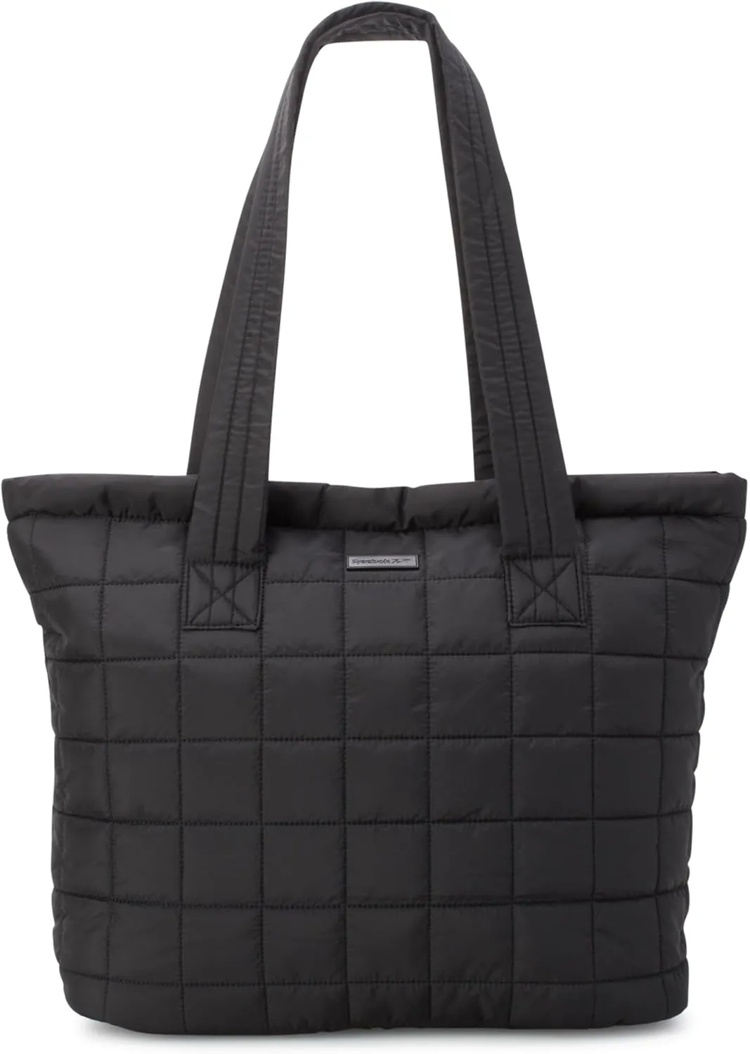 Reebok Womens Tote Bag - Lightweight Quilted Carry On Puffer Tote Bag for Women for Gym, Work, Travel, and Everyday Use