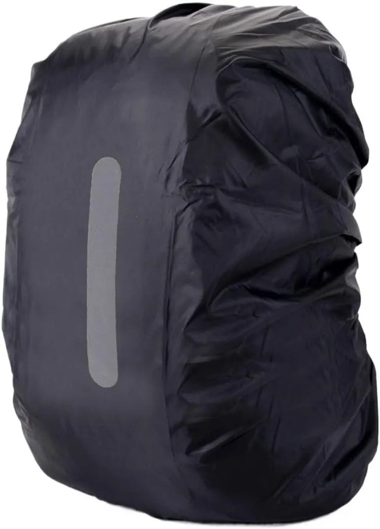Reflective Waterproof Backpack Rain Cover Outdoor Sport Night Cycling Safety Light Rain Cover Case Bag Outdoor Camping Hiking