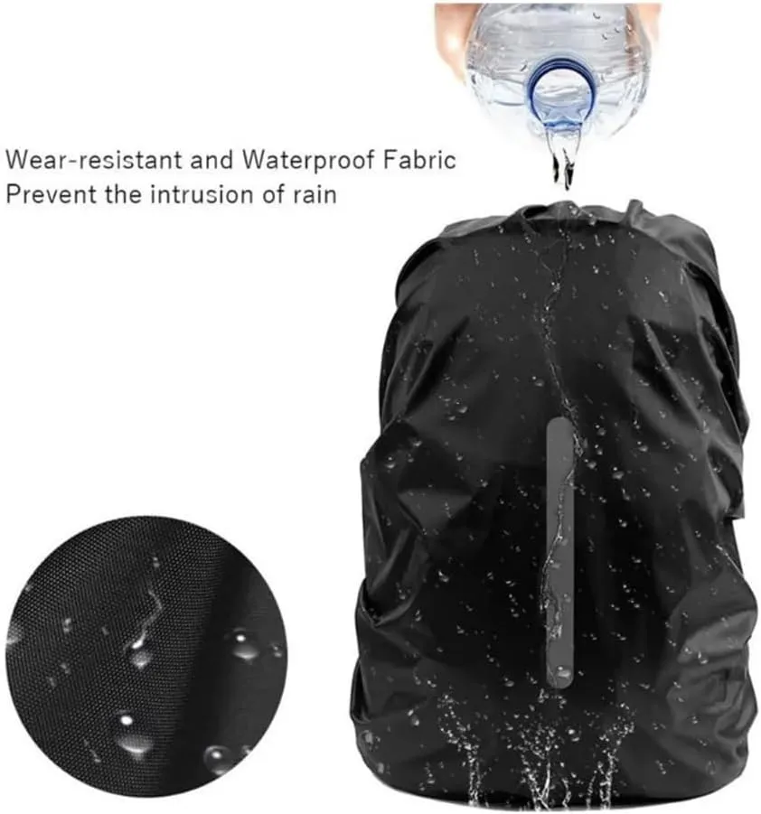 Reflective Waterproof Backpack Rain Cover Outdoor Sport Night Cycling Safety Light Rain Cover Case Bag Outdoor Camping Hiking