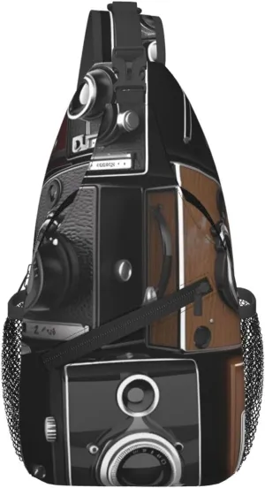 Retro Cool Camera Collection Crossbody Bags for Men Women Fashion Sling Backpack Casual Chest Bag Travel Hiking Daypack
