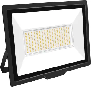 RIGIDON 200W LED Flood Light Outdoor 20000LM Super Bright Outdoor Lights 4000K Daylight Warm White IP66 Waterproof Security Lights for Garden, Garage, Yard, Sports Ground, Patio, Pathway Porch