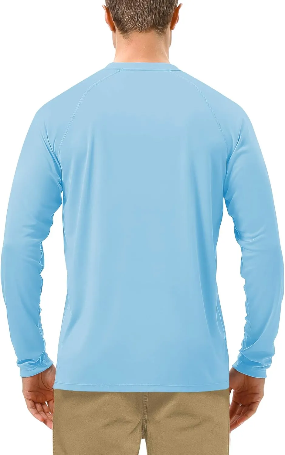 Roadbox Mens UPF 50  UV Sun Protection Shirts Outdoor Long Sleeve SPF Rash Guard for Fishing Hiking Swimming Running