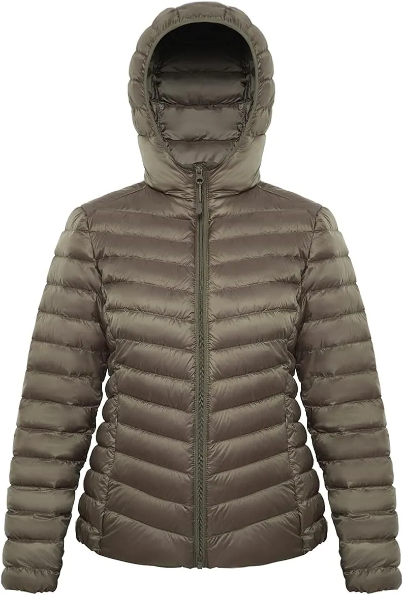 Rokka&Rolla Women's Lightweight Packable Down Puffer Jacket Coat