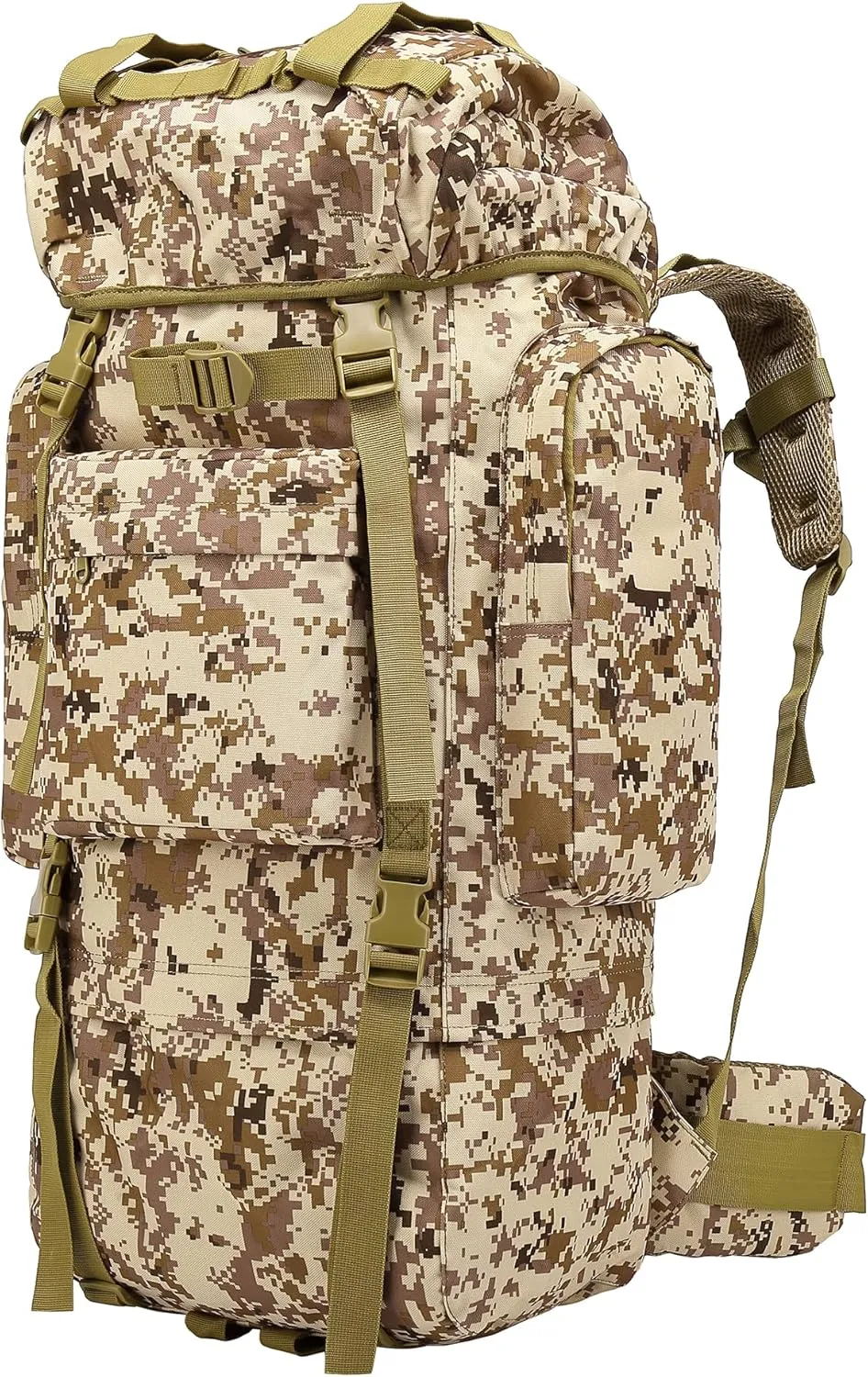 RORA&YANEAR 65 liters camping trekking military tactical backpack travel backpack hunting backpack (沙漠数码)