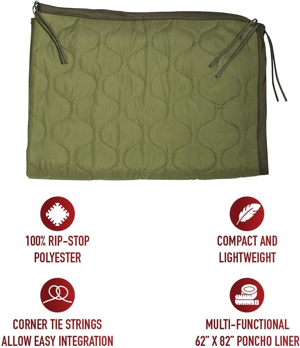 Rothco G.I. Type Poncho Liner - The Woobie for All-Weather Comfort