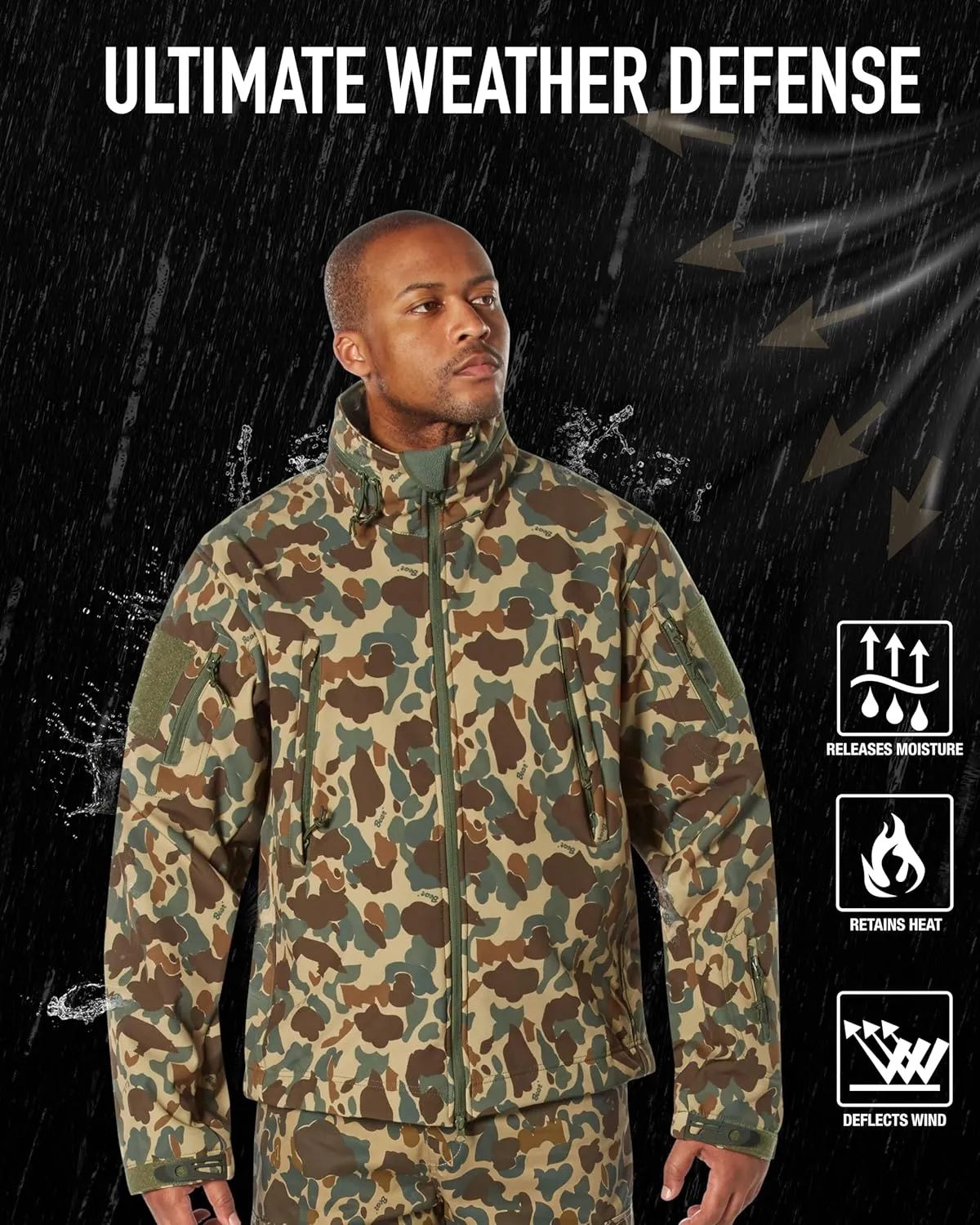 Rothco X Bear Archery Fred Bear Camo Special Ops Soft Shell Jacket