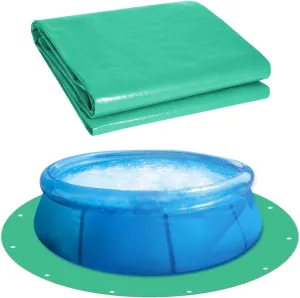 Round Pool Tarps for Above Ground Pools - Solar Cover / Liner Pad, Anti-Puncture Protector Mats (11 FT)