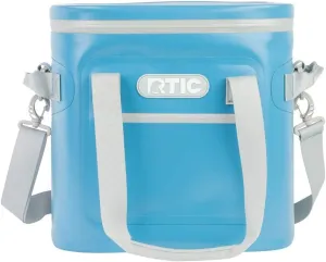RTIC Insulated Soft Cooler Bag, Leak Proof Zipper, Keeps Ice Cold for Days, 20 (Slate Blue)