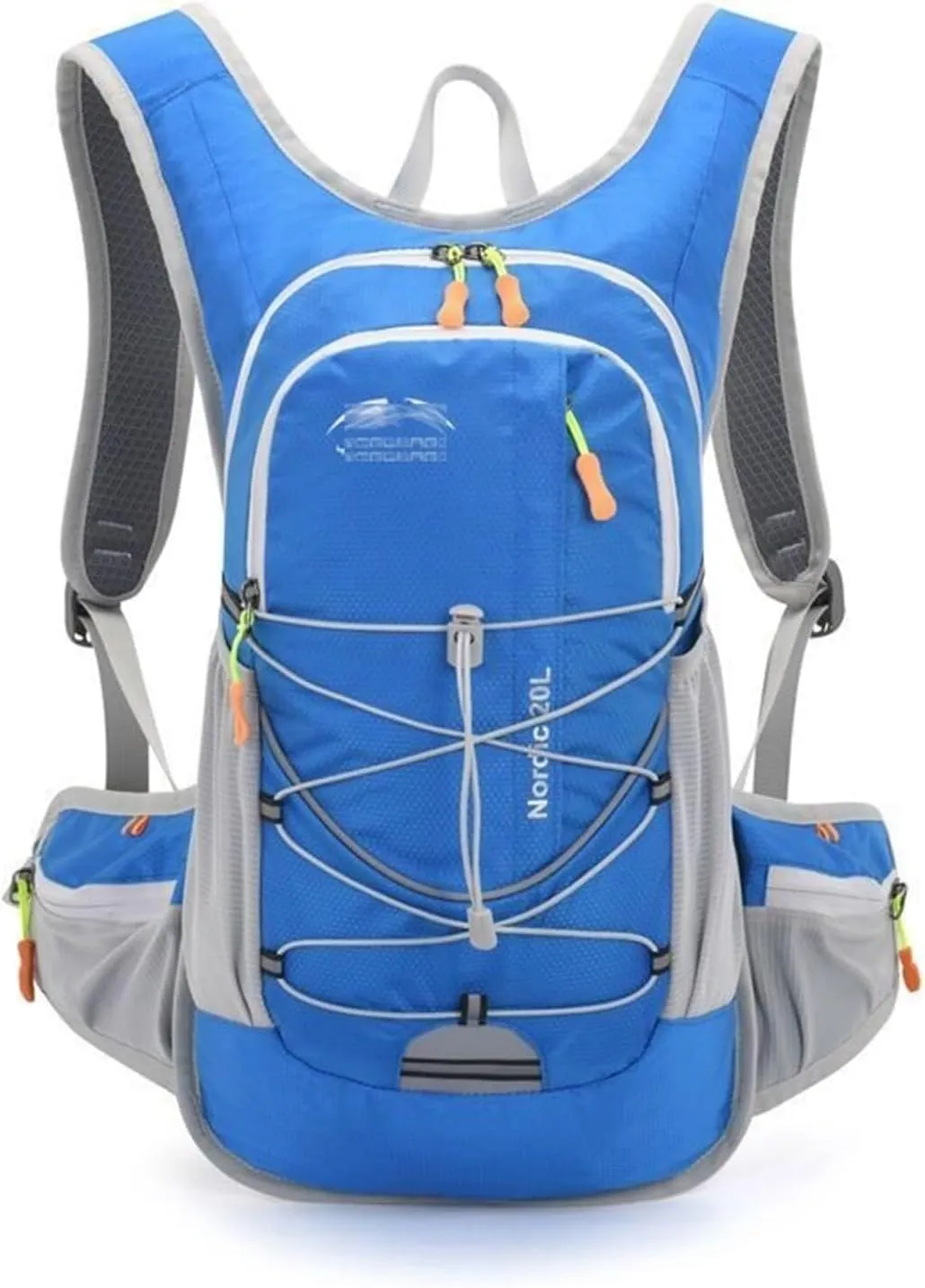 Running Vest Water Bladder, Lightweight Hydration Backpack for Skiing, Cycling, Hiking & Biking (Blue)