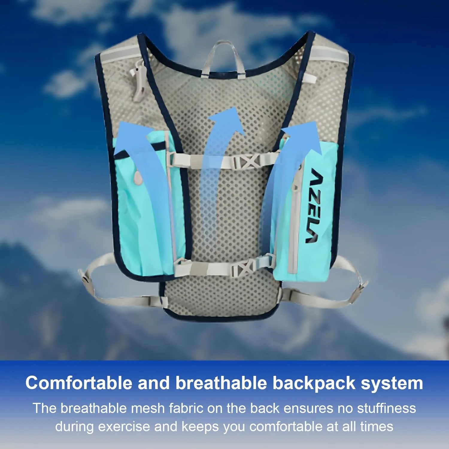 Running Vest,Hydration Running Vest Without Water Bladder & Water Bottle,Hiking Running Backpack for Men and Women