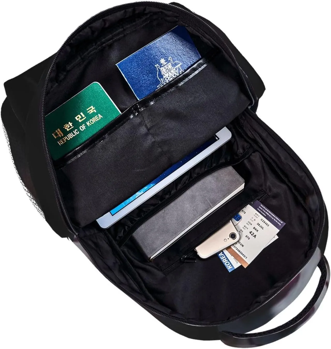 S-tephen King's IT Casual Student Backpack With Adjustable Shoulder Straps And Cushioned Back For Comfort Black