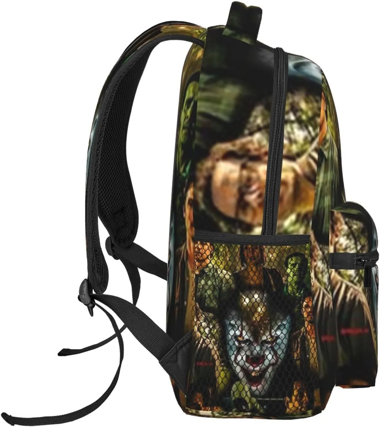 S-tephen King's IT Casual Student Backpack With Adjustable Shoulder Straps And Cushioned Back For Comfort Black