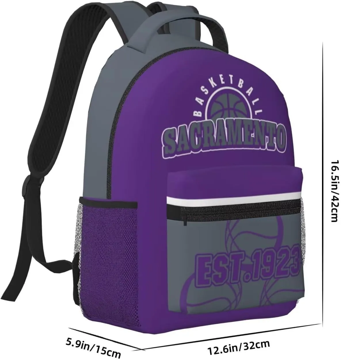 Sacramento Backpack for Boys Girls, Sports Backpack,Suitable For School Use,Gift For Men Women Fans