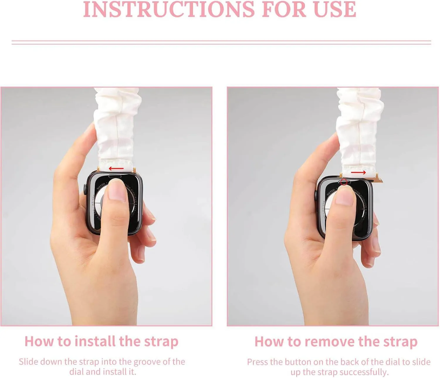 Save Bears Melting Glaciers Fashion Watch Strap Scrunchies Wristbands Compatible With IWatch Series