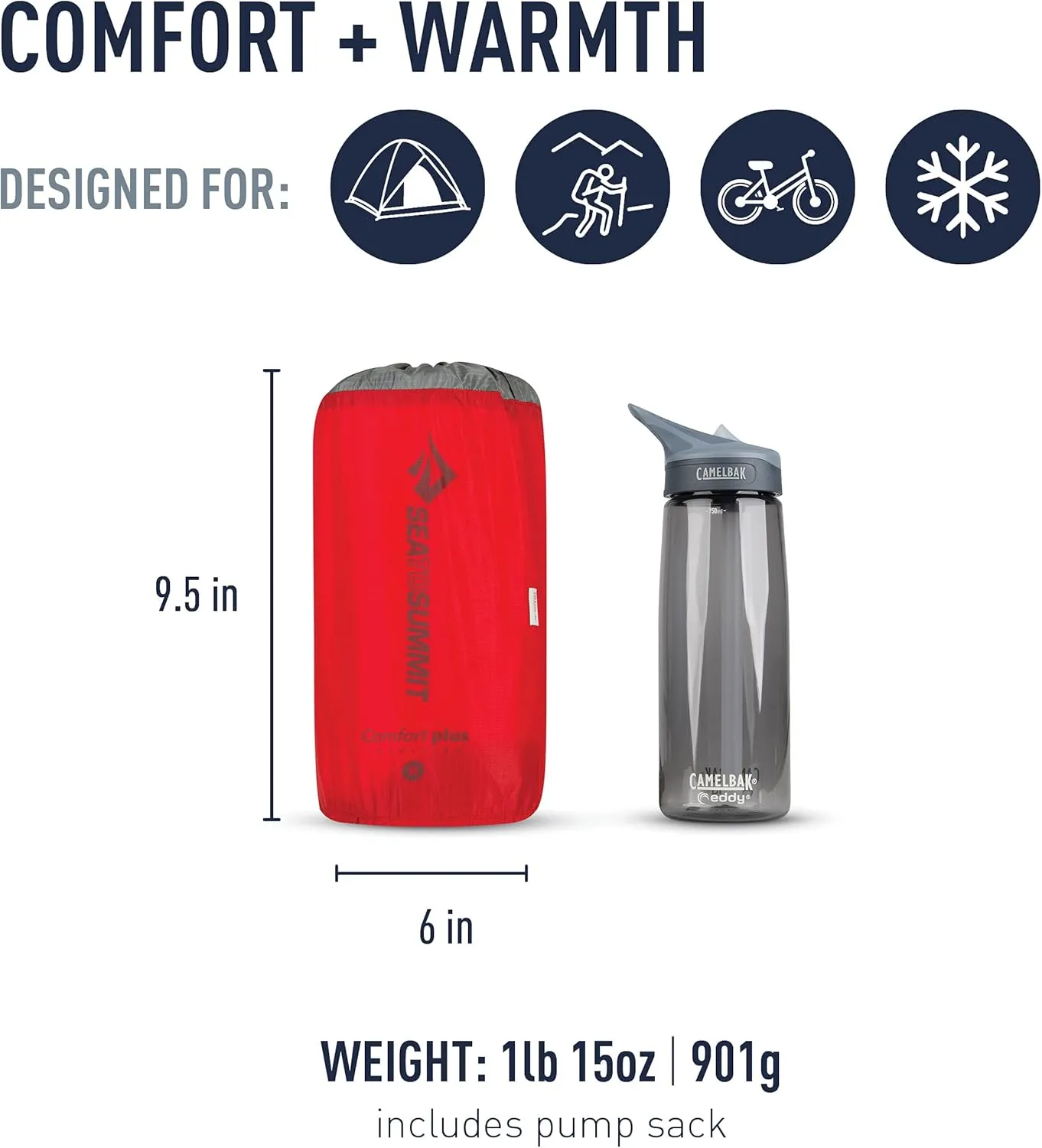 Sea to Summit Comfort Plus Insulated Camping Air Mattress