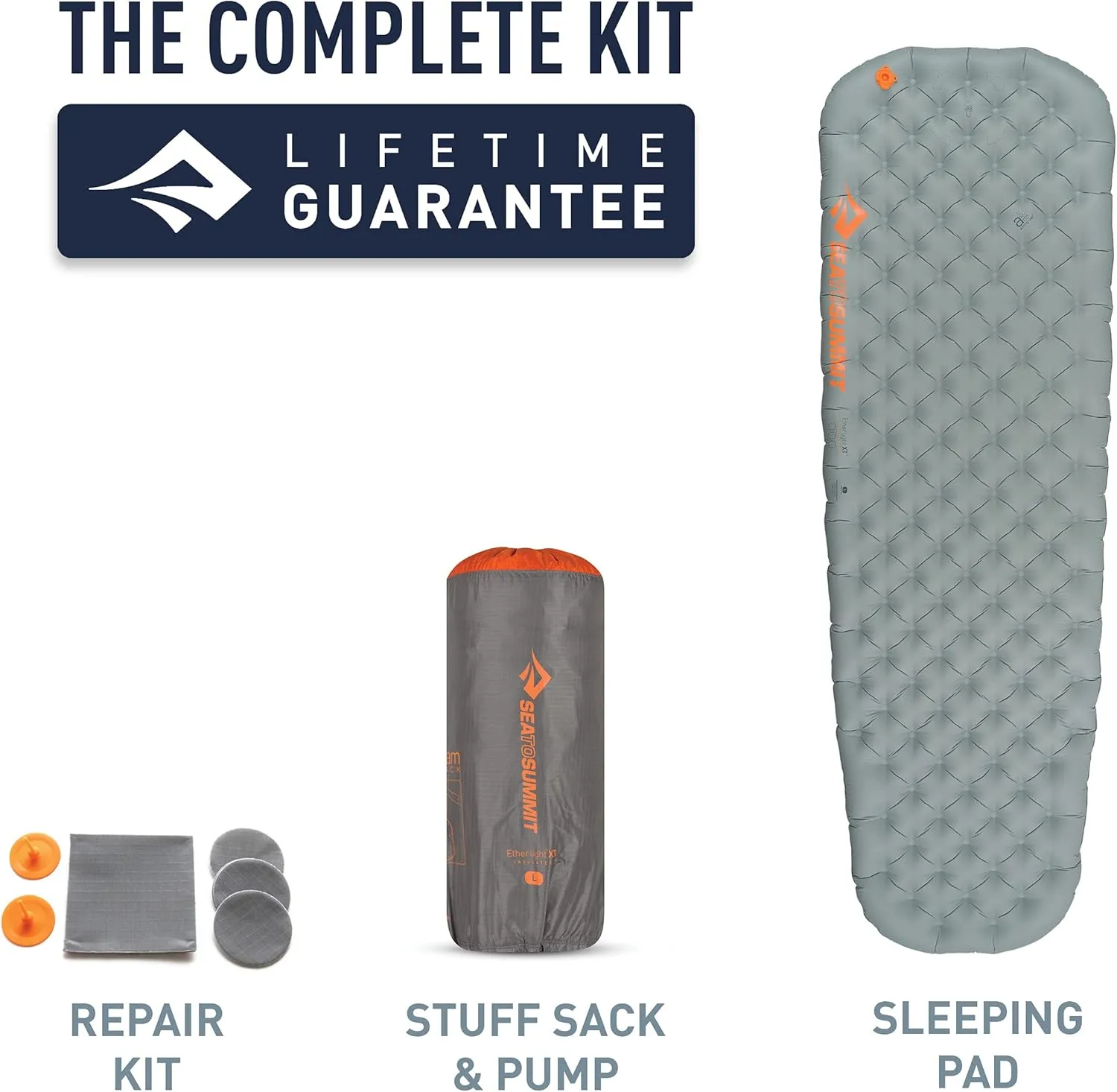 Sea to Summit Ether Light XT Extra-Thick Insulated Sleeping Pad, Tapered - Large (78 x 25 x 4 inches)