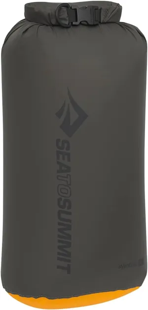Sea to Summit eVac Dry Bag, Roll-Top Compression Sack, 8 Liter, Beluga Black