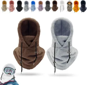 Sherpa Hood Ski Mask, Wildson Sherpa Hood, Sherpa Hood High Polar Velvet Ski Mask, Winter Balaclava for Cold Windproof