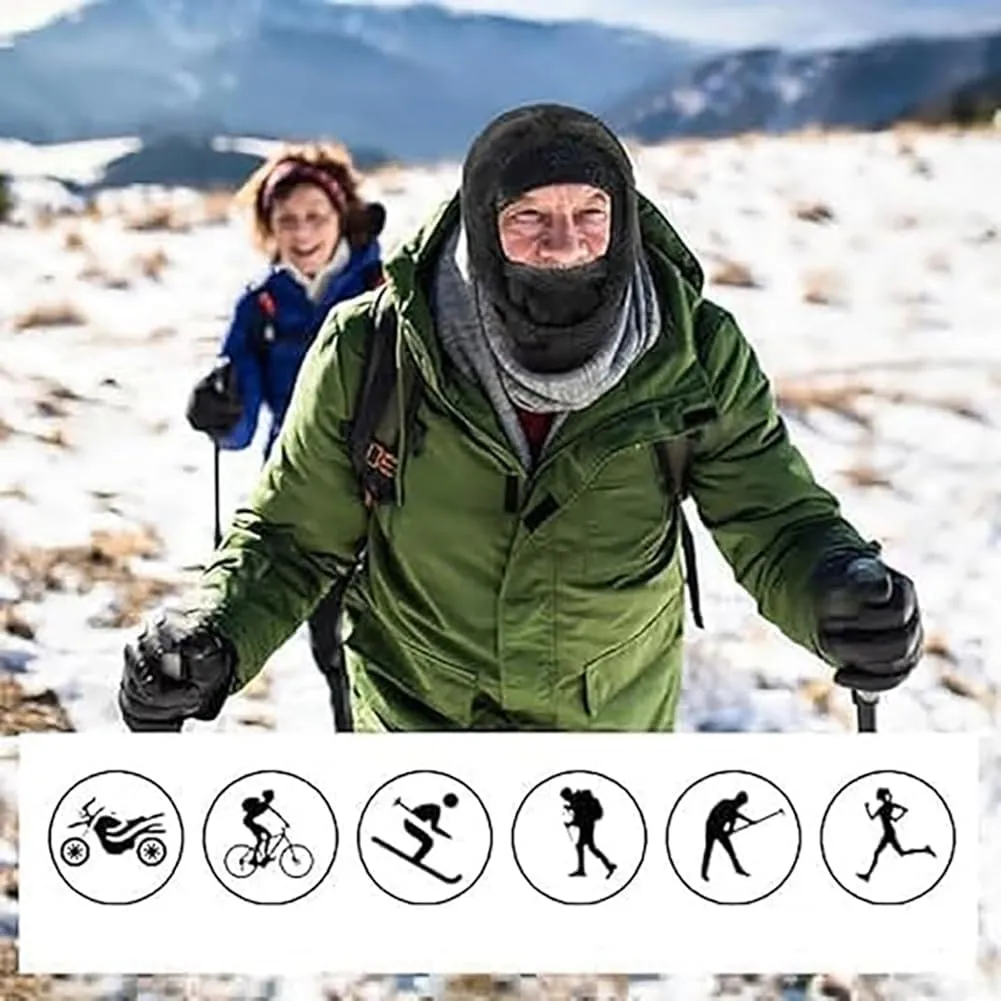 Sherpa Hood Ski Mask, Wildson Sherpa Hood, Sherpa Hood High Polar Velvet Ski Mask, Winter Balaclava for Cold Windproof
