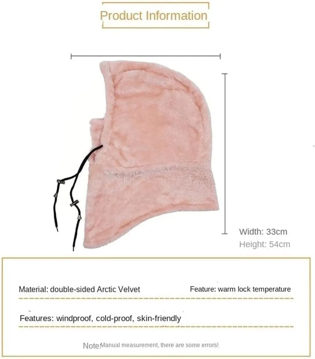 Sherpa Hood Ski Mask, Wildson Sherpa Hood, Sherpa Hood High Polar Velvet Ski Mask, Winter Balaclava for Cold Windproof