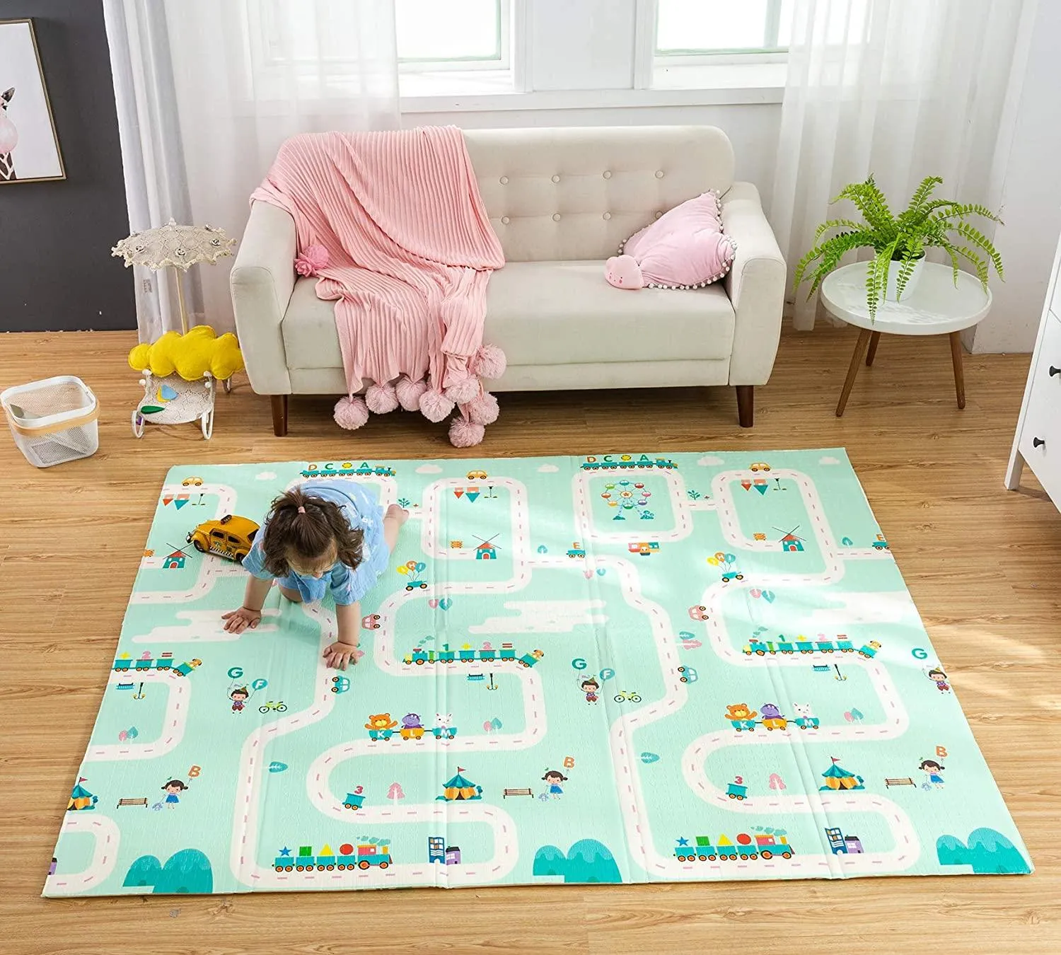 Shining Playmat Foldable King Size Reversible 200x180cm