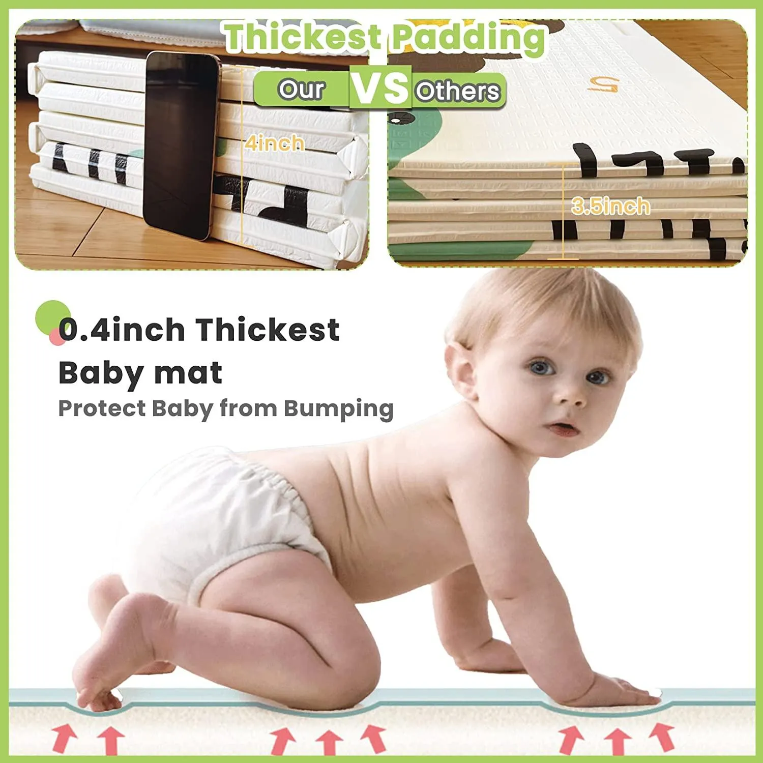 Shining Playmat Foldable King Size Reversible 200x180cm