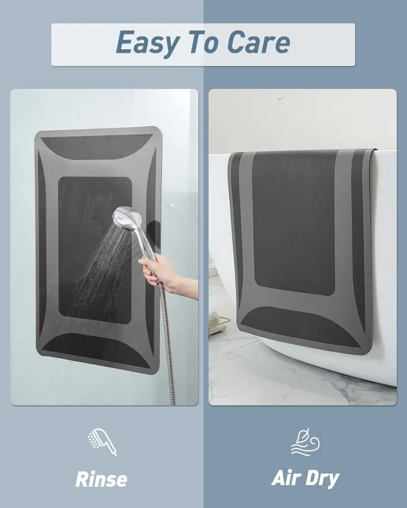 SIXHOME-Bath Mat Rug-Quick Dry Absorbent Rubber Backed Bathroom Mat Thin Bathroom Rugs Fit Under Door-Bath Mats for Floor Mat in Front of Sink-Shower Rug for Bathroom 24“X48“