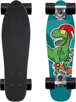 Skateboard Complete Skateboards 22 Inch Mini Cruiser Skateboards for Beginners Kids Boys and Girls