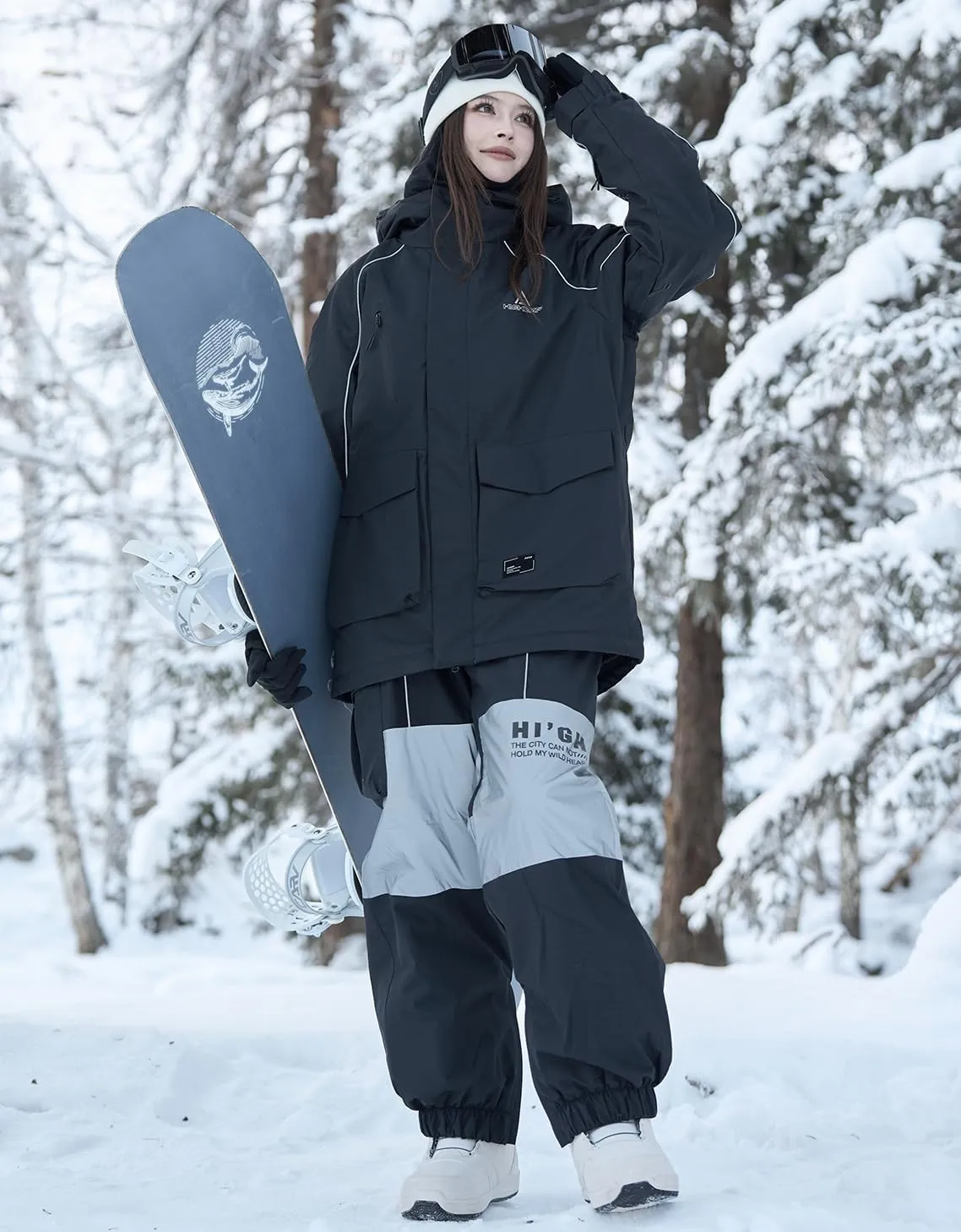 Ski Pants Snow Snowboard Pants Waterproof Insulated Baggy Windproof Hiking Winter Warm for Men Women