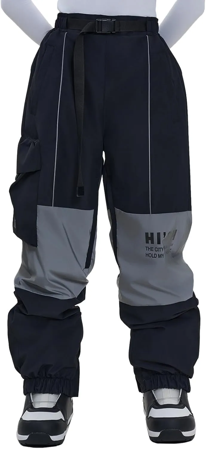 Ski Pants Snow Snowboard Pants Waterproof Insulated Baggy Windproof Hiking Winter Warm for Men Women