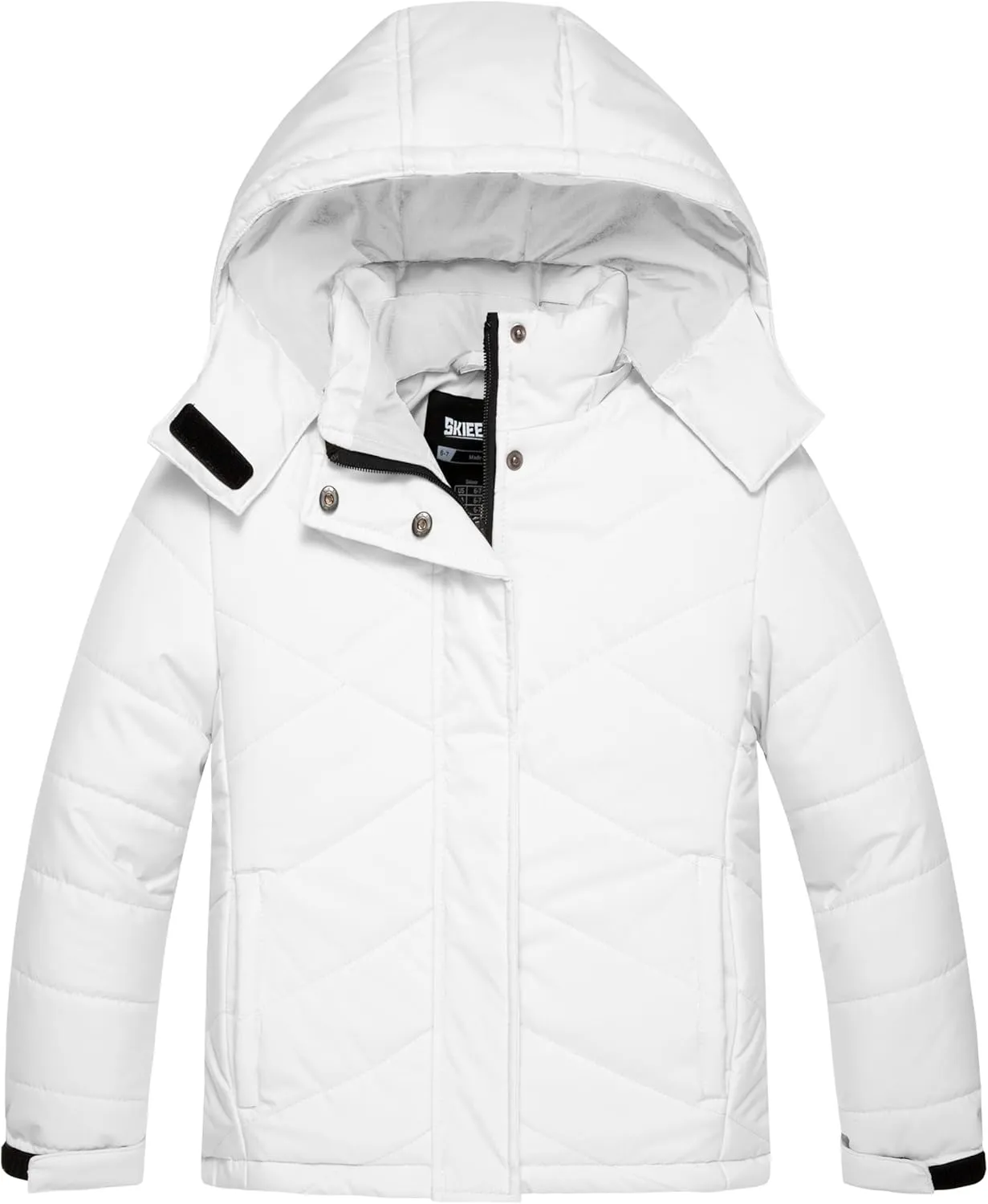 Skieer Girls' Waterproof Ski Jacket Warm Windproof Snow Winter Coat