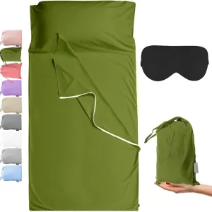 SLEEPING BAG COTTON LINER-GREEN