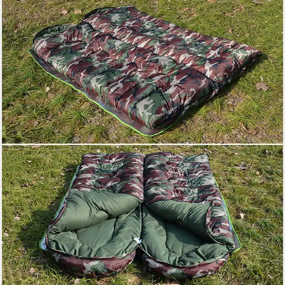 Sleeping Bag for Adults, Envelope Compact Outdoor Sleeping Bags, with Compression Sack, for Adults & Kids -Indoor & Outdoor, Camping, Backpacking, Hiking