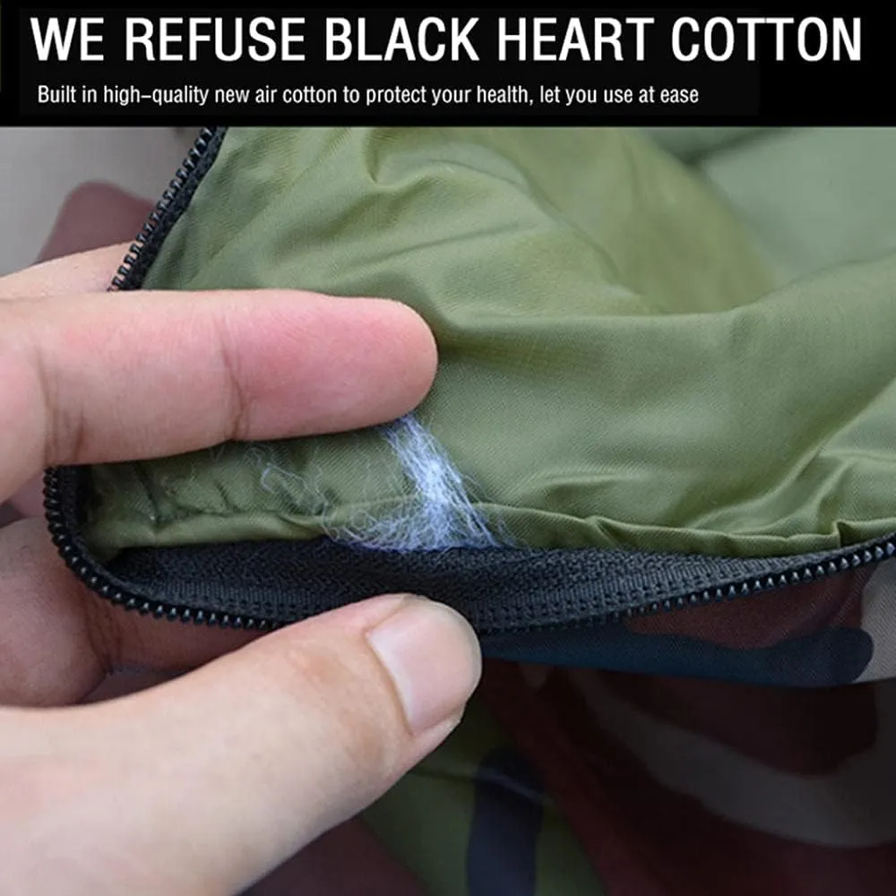 Sleeping Bag for Adults, Envelope Compact Outdoor Sleeping Bags, with Compression Sack, for Adults & Kids -Indoor & Outdoor, Camping, Backpacking, Hiking