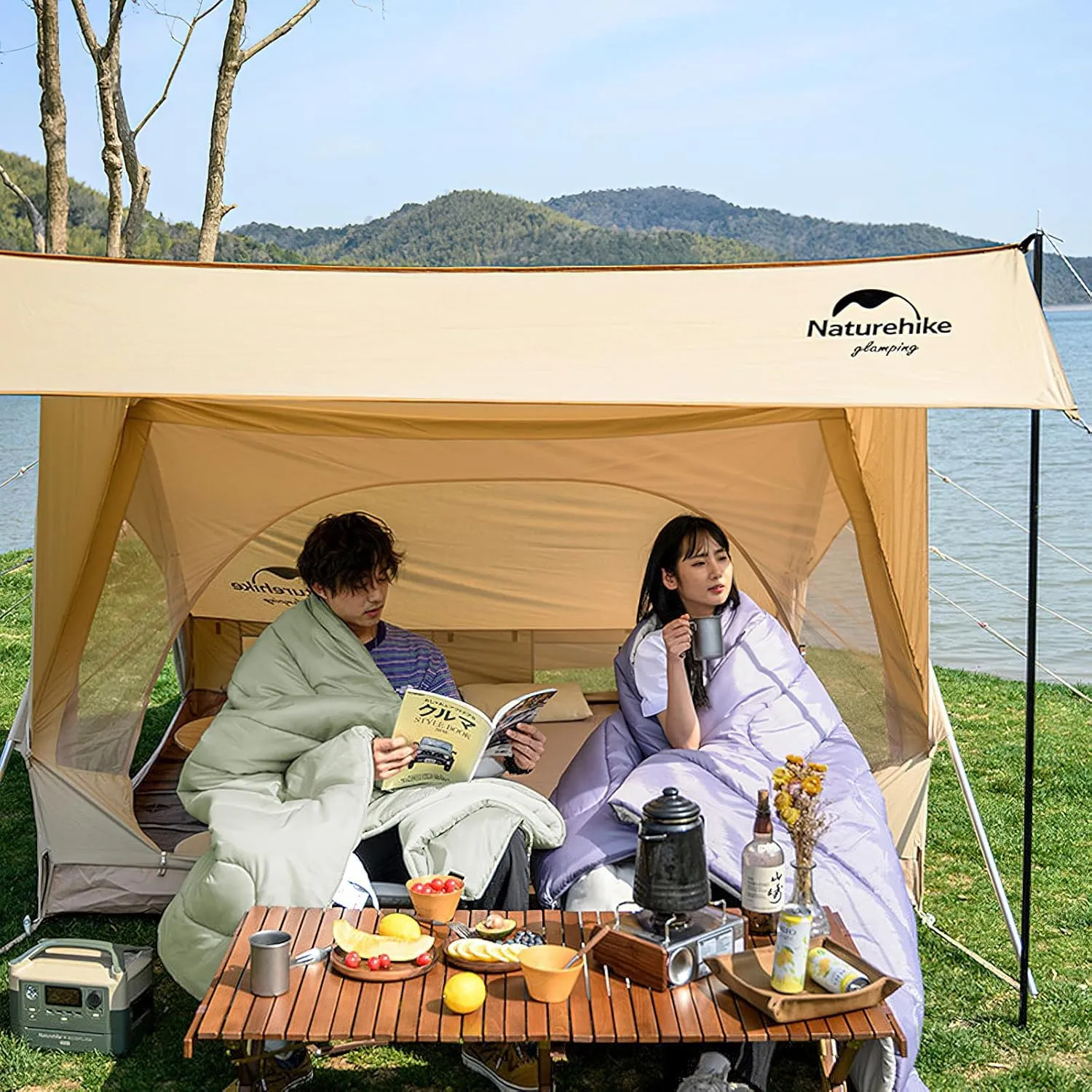 Sleeping Bag, Lightweight & Waterproof with Portable Compression Sack,3-4 Seasons Warm Cold Weather Hiking Camping Indoor Outdoor Use for Warm Camping Hiking Outdoor Travel