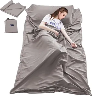 Sleeping Bag Liner Camping Sheets Travel Sheets for Hotel Lightweight Hotel Sheet Compact Sleep Bag Sack Breathable Travel Sleeping Bag for Hotels Camping Youth Picnic Adult Compact Sacks