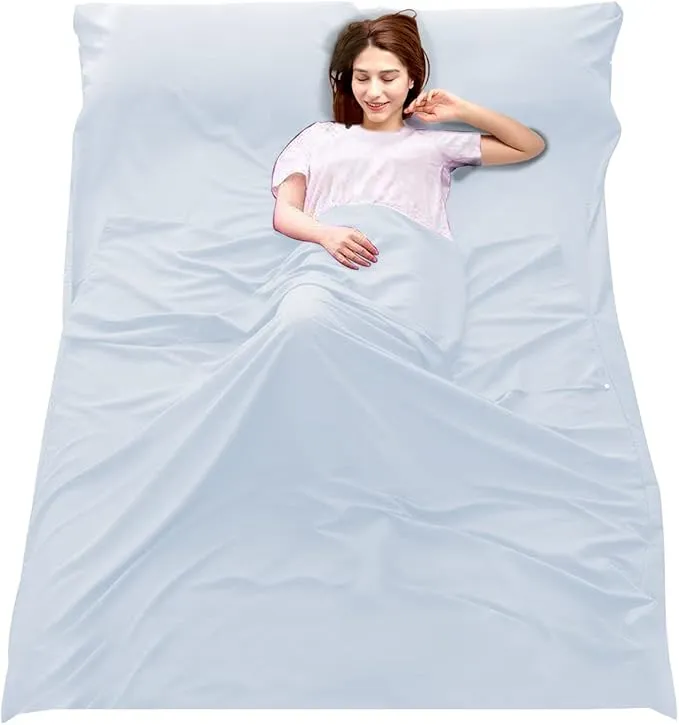 Sleeping Bag Liner Camping Travel Home Bed Sheet Lightweight Breathable Hotel Compact Sacks