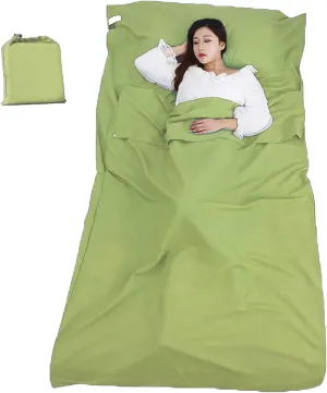 Sleeping Bag Liner Portable Travel Camping Sheets Lightweight and Compact Sleeping Sack Sheets for Adults Comfortable Liners for Traveling Hotel Camping Picnic Hostels Backpacking