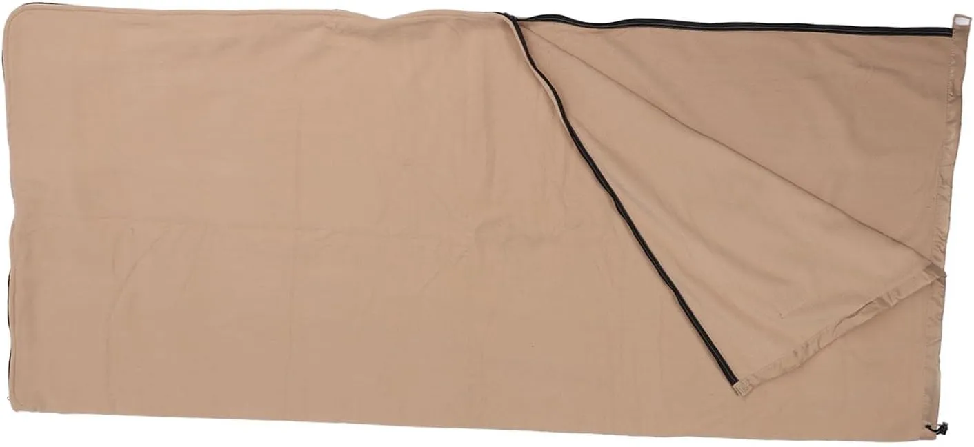 Sleeping Bag Liner Super Thick Fleece Soft Sleeping Bag Liner Blanket Lightweight Zippered Sleeping Bag Inner Liner for Camping Travel